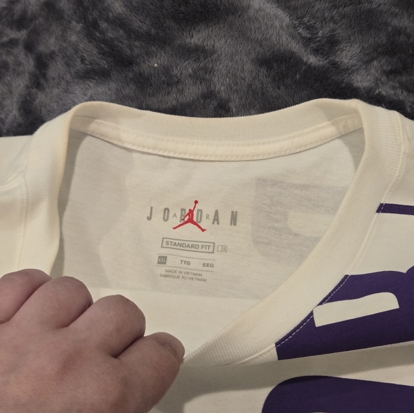 Jordan Air Stretch T Shirt Jumpman Tee Top Retro AJ1 Mid 1 RARE SIZE XXL - Picture 6 of 8